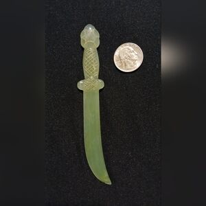 Hand Carved Jade/Nephrite Knife